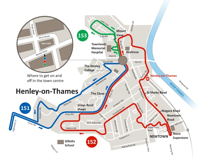 Henley Town’s bus service restarts 13th October 2020